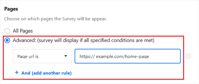 Add conditional logic for prompt display Add conditional logic for prompt display