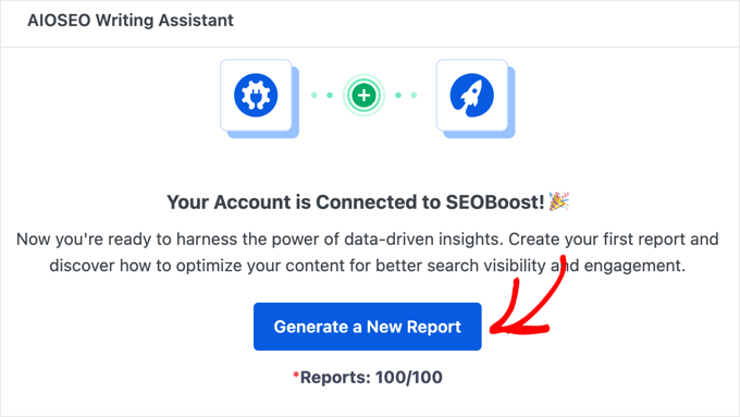 Generating a Writing Assistant Report Generating a Writing Assistant Report