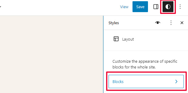 Block styles Block styles