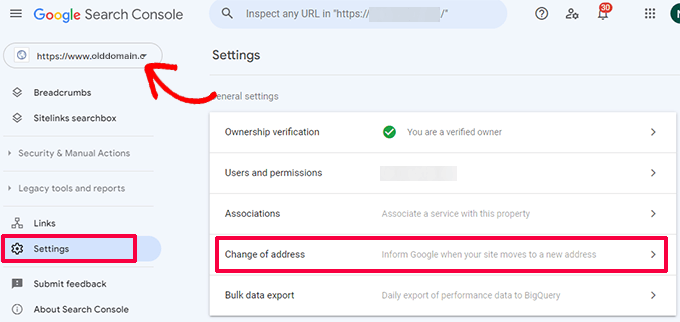 Google Search Console Change of Address tool Google Search Console Change of Address tool