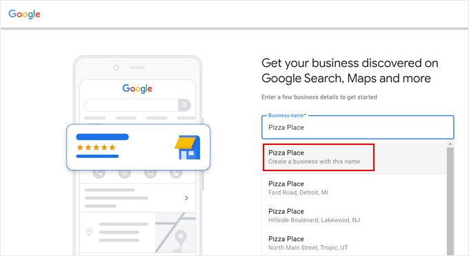 Creating a new Google Business Profile Creating a new Google Business Profile