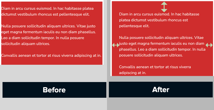 Padding inside a text column Padding inside a text column