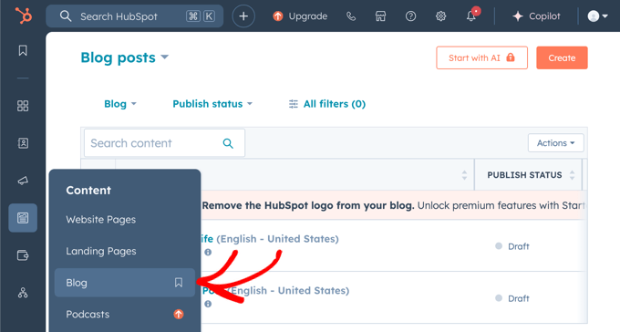 Navigating to the HubSpot Blog Navigating to the HubSpot Blog