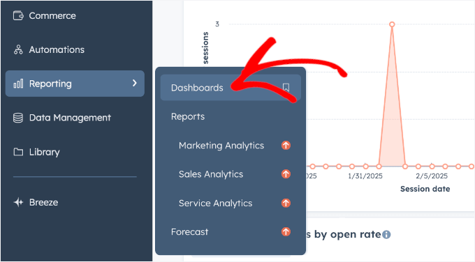 Accessing the HubSopt reporting dashboard Accessing the HubSopt reporting dashboard