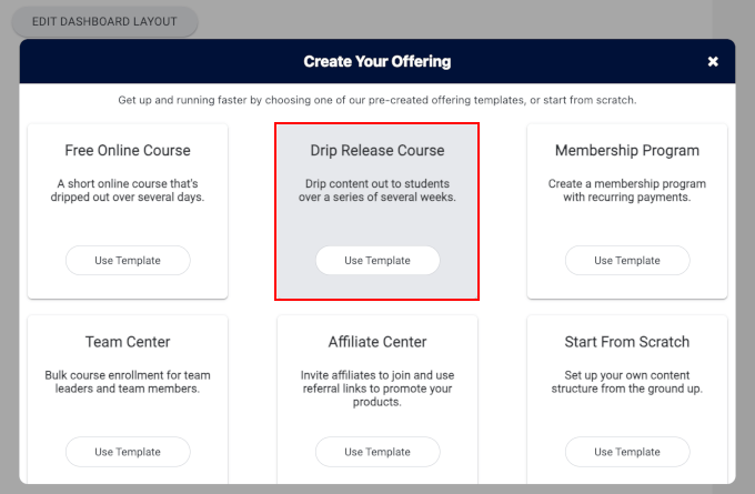 Choosing offering type Choosing offering type
