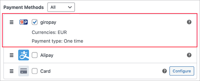 Add GiroPay Add GiroPay