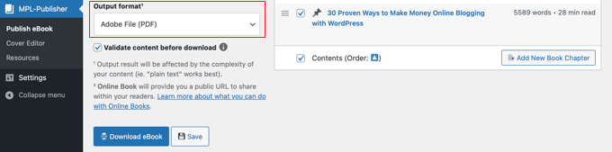 Exporting Posts as a PDF in MPL-Publisher Exporting Posts as a PDF in MPL-Publisher