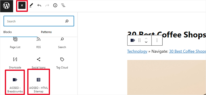Plugin blocks Plugin blocks