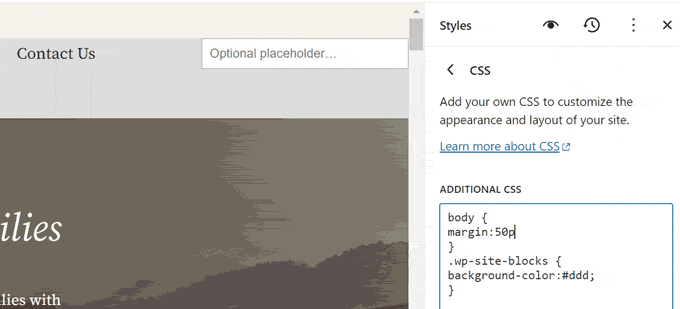 CSS margin preview CSS margin preview