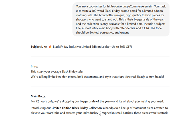 Writing marketing emails using AI Writing marketing emails using AI