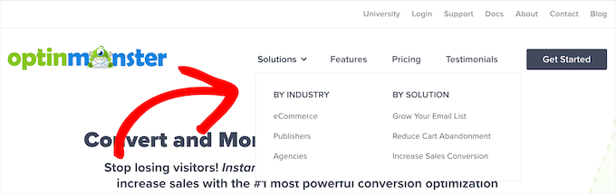 WordPress navigation menu example WordPress navigation menu example