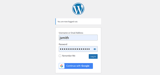 OAuth login preview