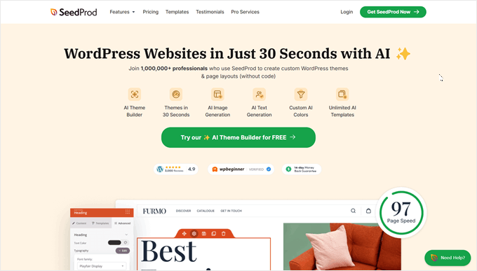 The SeedProd page builder plugin for WordPress The SeedProd page builder plugin for WordPress