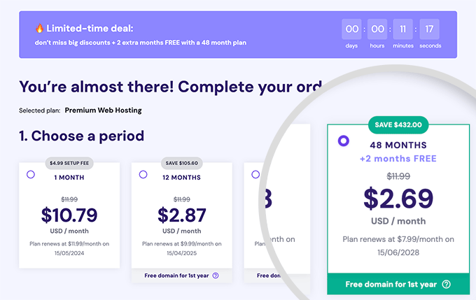 hostingerplanterm Hostinger 48-month plan