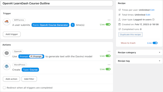 Automator-Recipe-OpenAI-Course-Outline OpenAI course outline recipe with Automator
