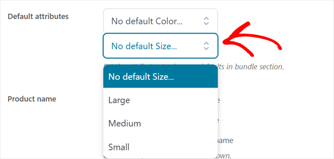 Choosing which variation becomes the default in the bundle with the YITH plugin Choosing which variation becomes the default in the bundle with the YITH plugin