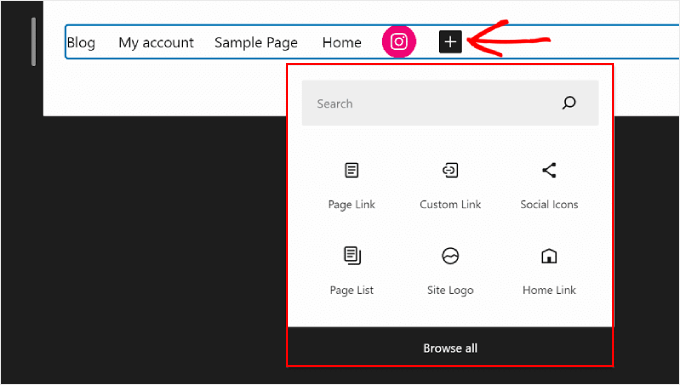 Adding other menu elements besides a page link in WordPress Full Site Editing Adding other menu elements besides a page link in WordPress Full Site Editing