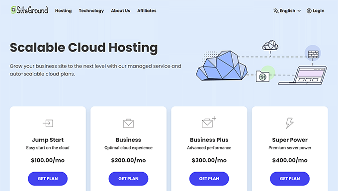 SiteGround cloud hosting SiteGround cloud hosting