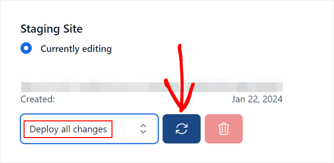 Deploying all the changes from the Bluehost staging site to the live site Deploying all the changes from the Bluehost staging site to the live site