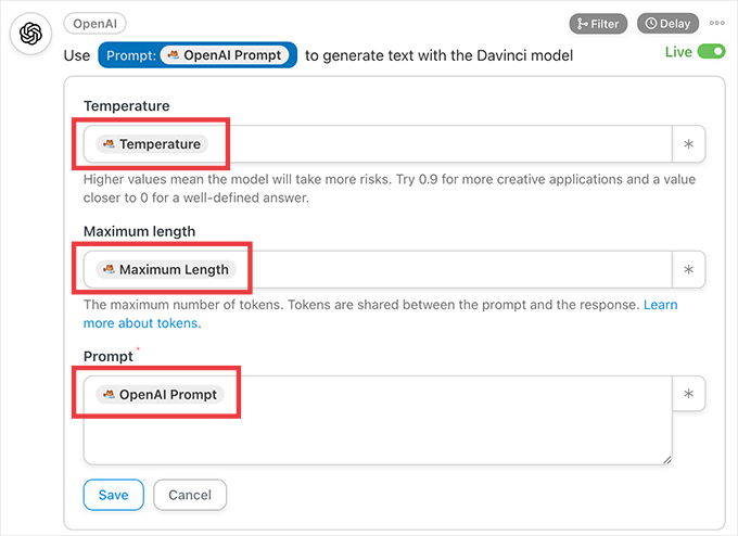 How to use WPForms tokens with OpenAI prompts using Automator How to use WPForms tokens with ChatGPT prompts using Automator