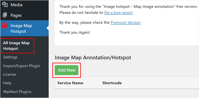 Adding a new image in the Image Hotspot plugin Adding a new image in the Image Hotspot plugin