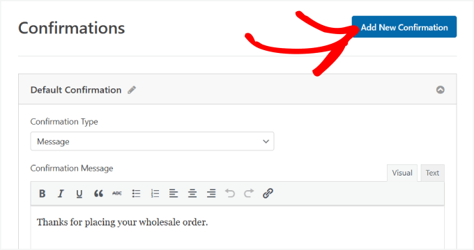Add new confirmation Add new confirmation