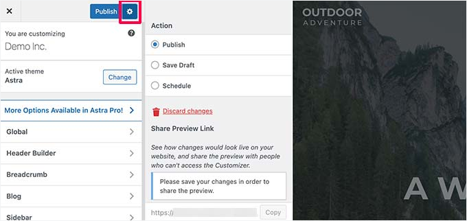 Save and publish your changes Save and publish your changes