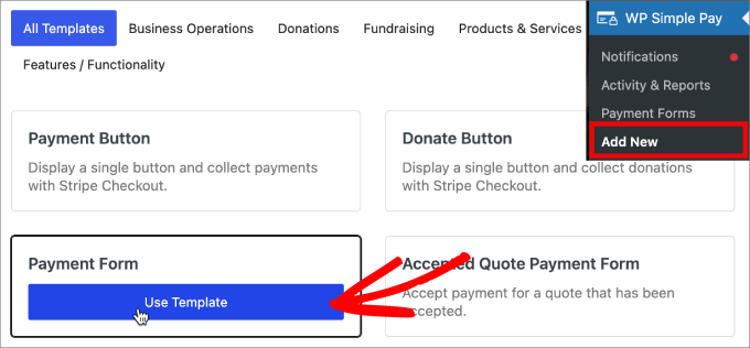 create payment form create payment form