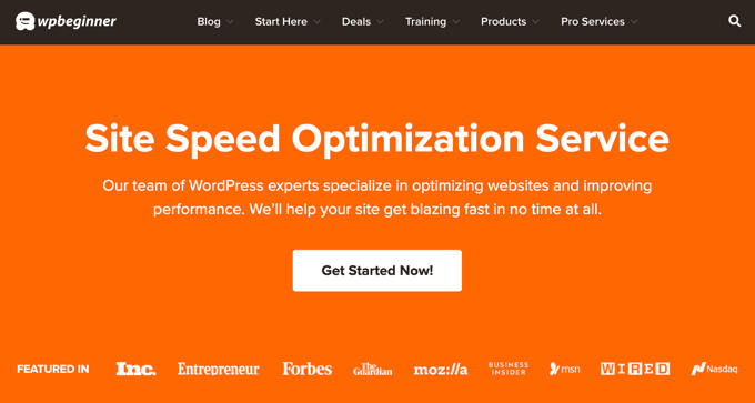 WPBeginner Professional Services: Site Speed Optimization Service WPBeginner Professional Services: Site Speed Optimization Service