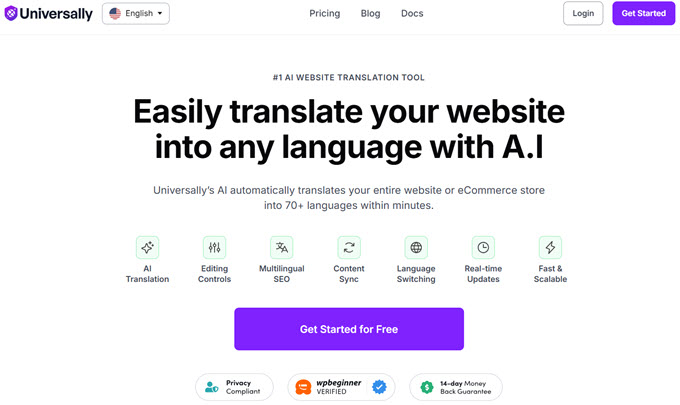 universally homepage