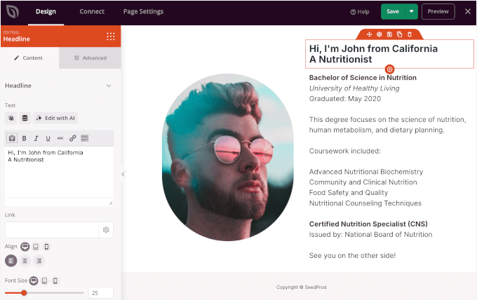 Adding a qualifications and certifications page using SeedProd Adding a qualifications and certifications page using SeedProd