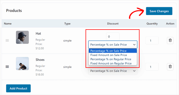 Configuring the product offer's discount type in FunnelKit Configuring the product offer's discount type in FunnelKit