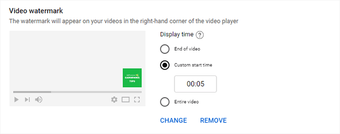 Upload video watermark Upload video watermark
