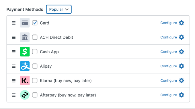 payment methods wp simple pay payment methods wp simple pay