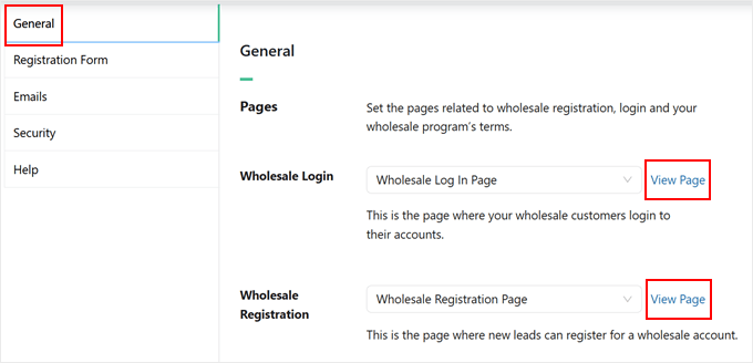Viewing the Wholesale Registration and Log In pages Viewing the Wholesale Registration and Log In pages