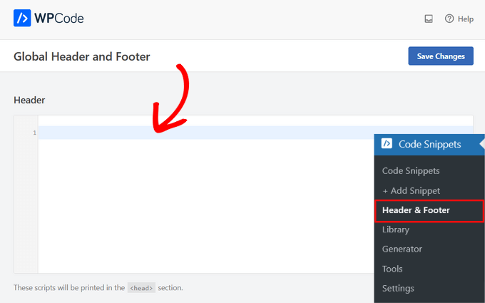 paste-code-into-header-box Paste code into the header box in WPCode