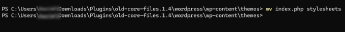 Move SSH command line Move SSH command line