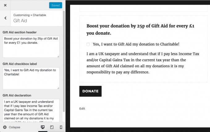 Gift-Aid-Customizer gift aid customizer