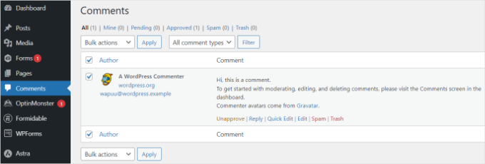 Spam or trash the comment Spam or trash the comment