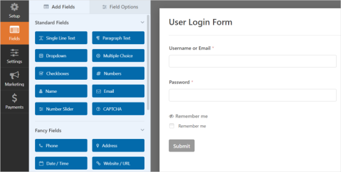 Customize your user login form Customize your user login form