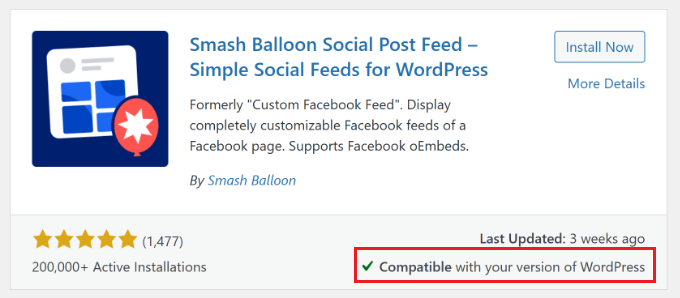 Check for plugin compatibility Check for plugin compatibility