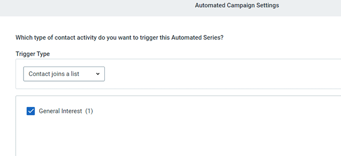 Campaign trigger Campaign trigger