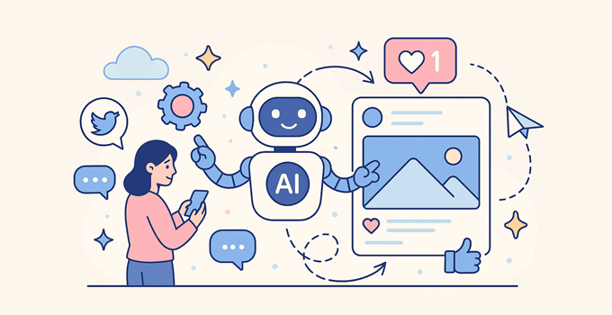 Using AI for social media Using AI for social media