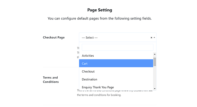 Configure page settings Configure page settings