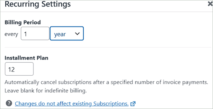 Set up a billing period Set up a billing period