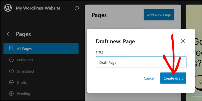Adding a new page in FSE Adding a new page in FSE