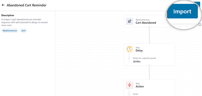 Import abandoned cart workflow template Import abandoned cart workflow template