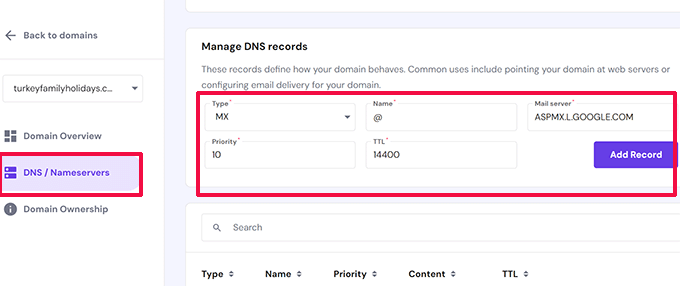 Add MX record in Hostinger Add MX record in Hostinger
