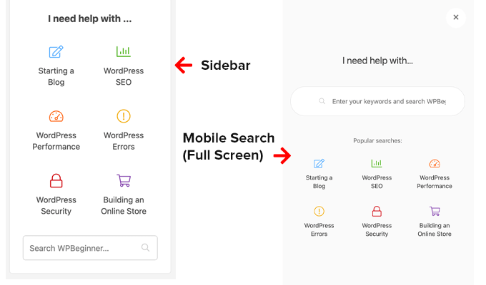 WPBeginner Full Screen Mobile Search and Sidebar Search Widget WPBeginner Full Screen Mobile Search and Sidebar Search Widget