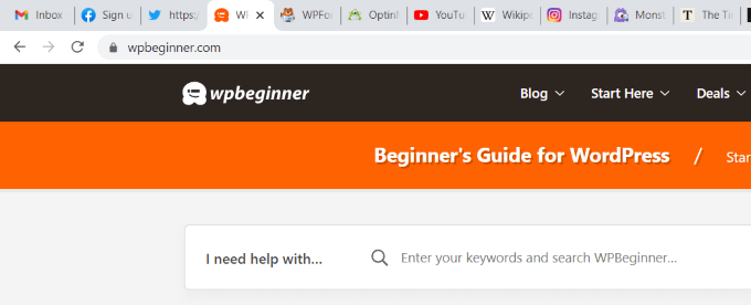 browser-tabs Browser tabs
